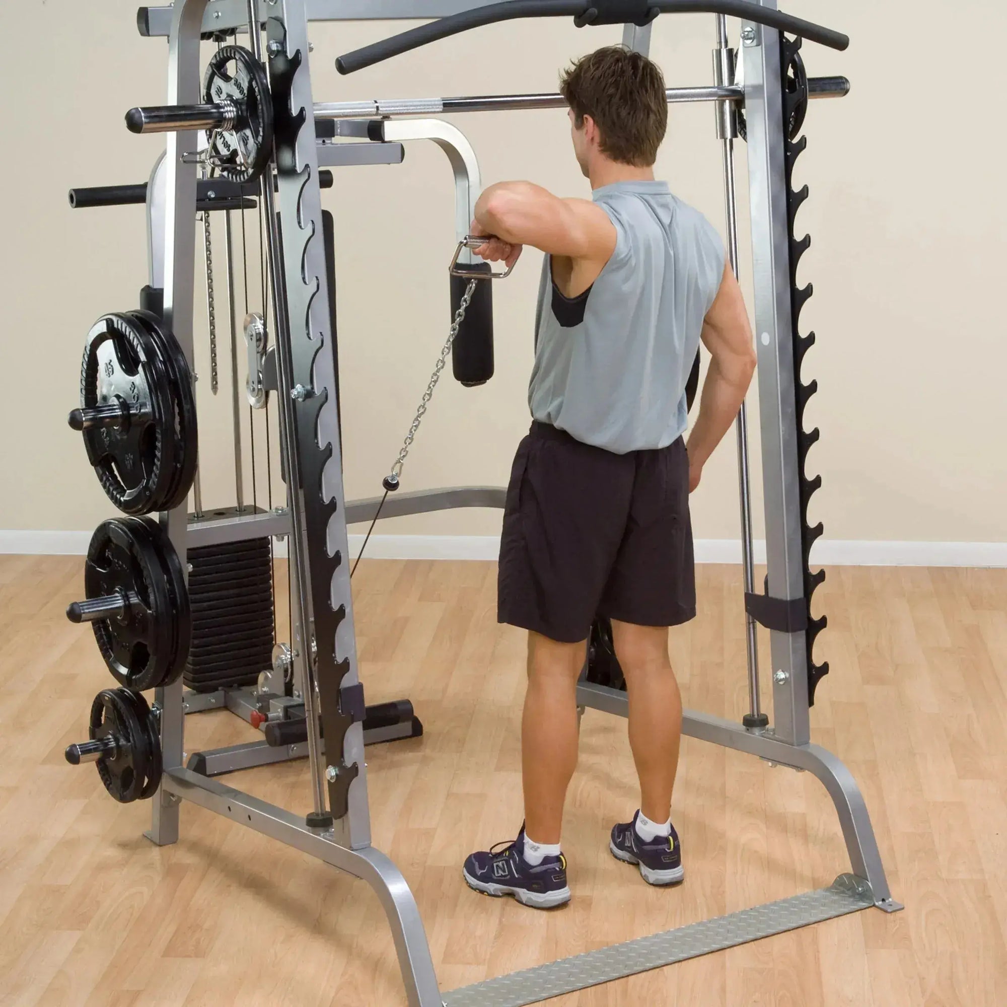 Body Solid GS348QP4 Series 7 Smith Gym, view 35, RecovAthlete