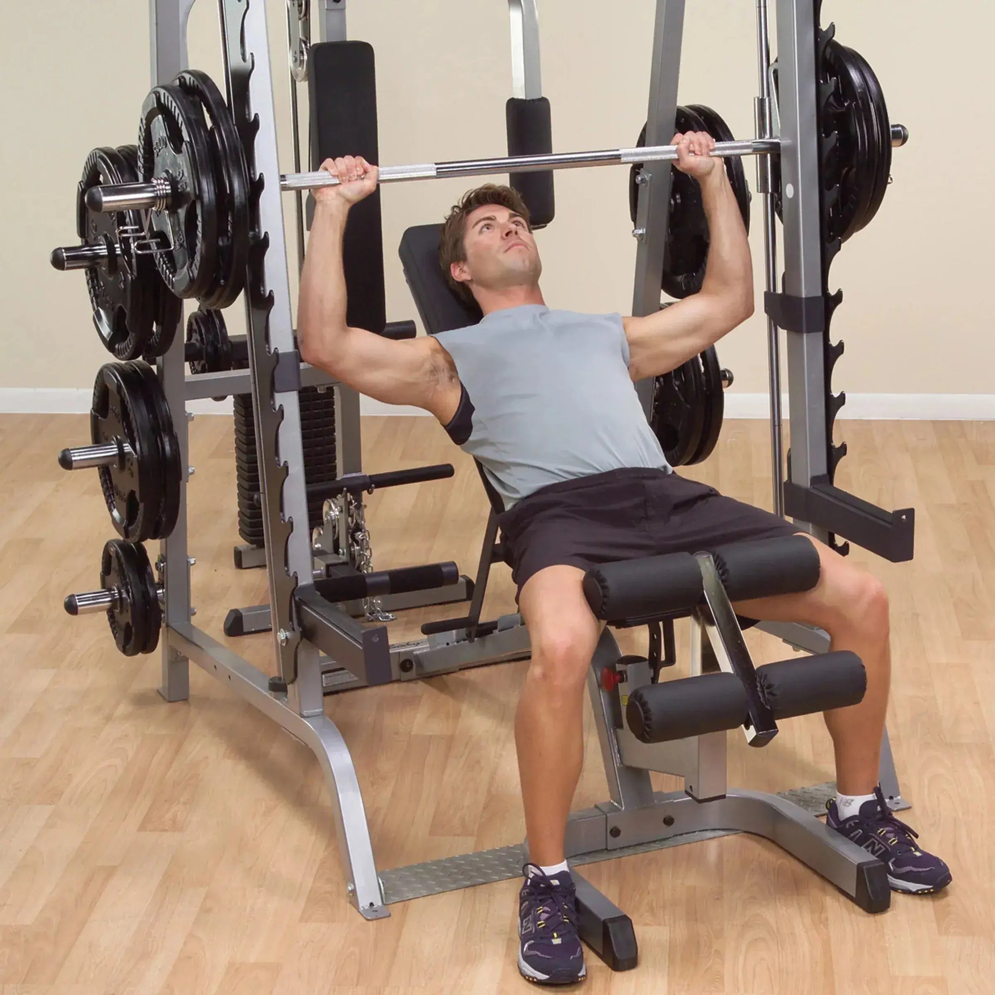 Body Solid GS348QP4 Series 7 Smith Gym, view 41, RecovAthlete