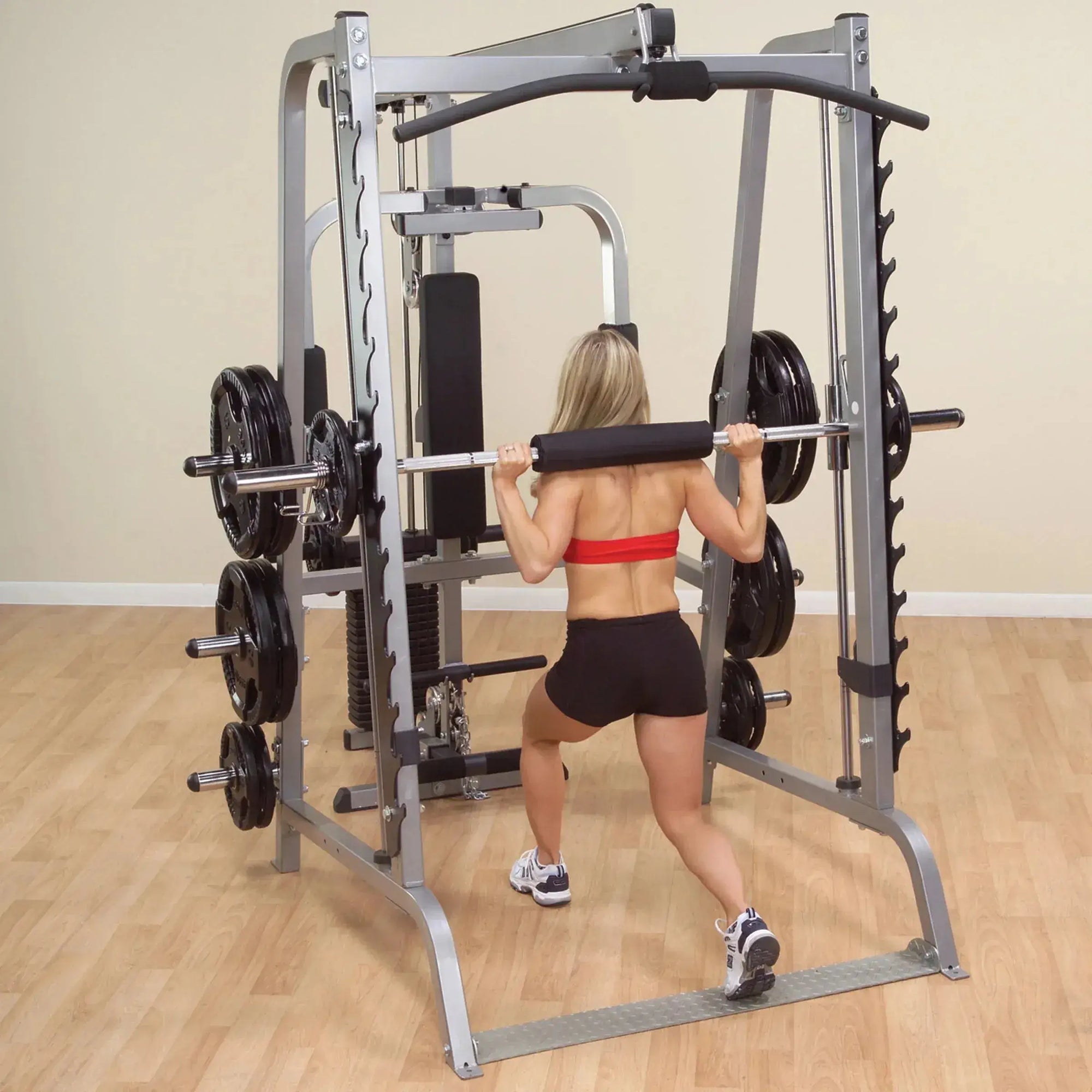 Body Solid GS348QP4 Series 7 Smith Gym, view 30, RecovAthlete
