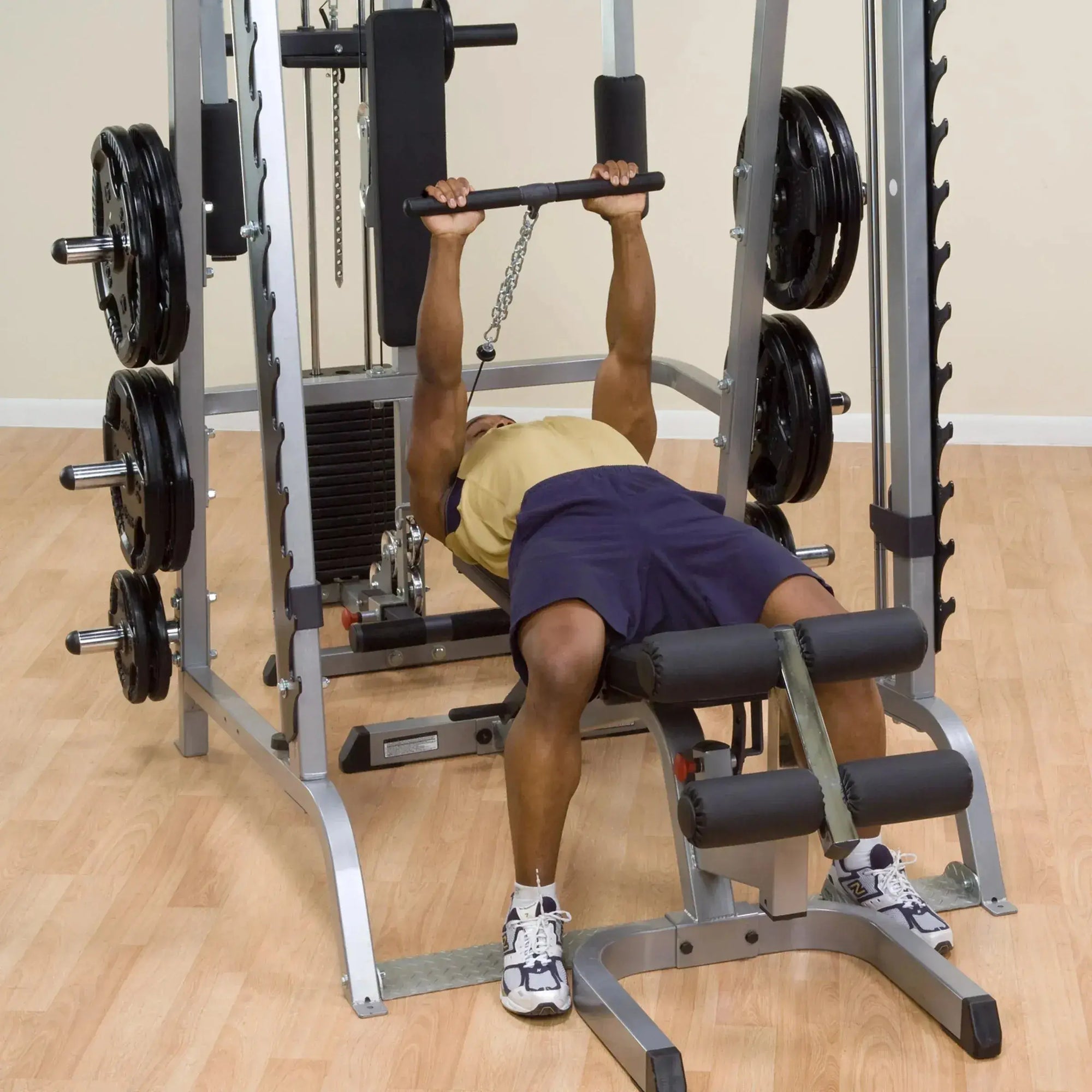 Body Solid GS348QP4 Series 7 Smith Gym, view 44, RecovAthlete