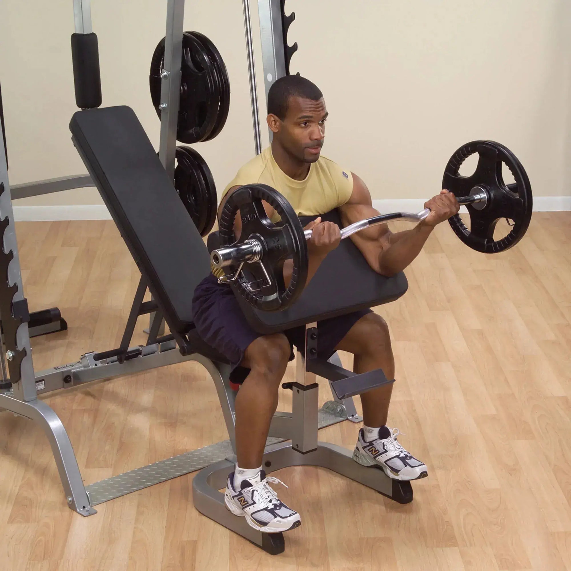 Body Solid GS348QP4 Series 7 Smith Gym, view 45, RecovAthlete