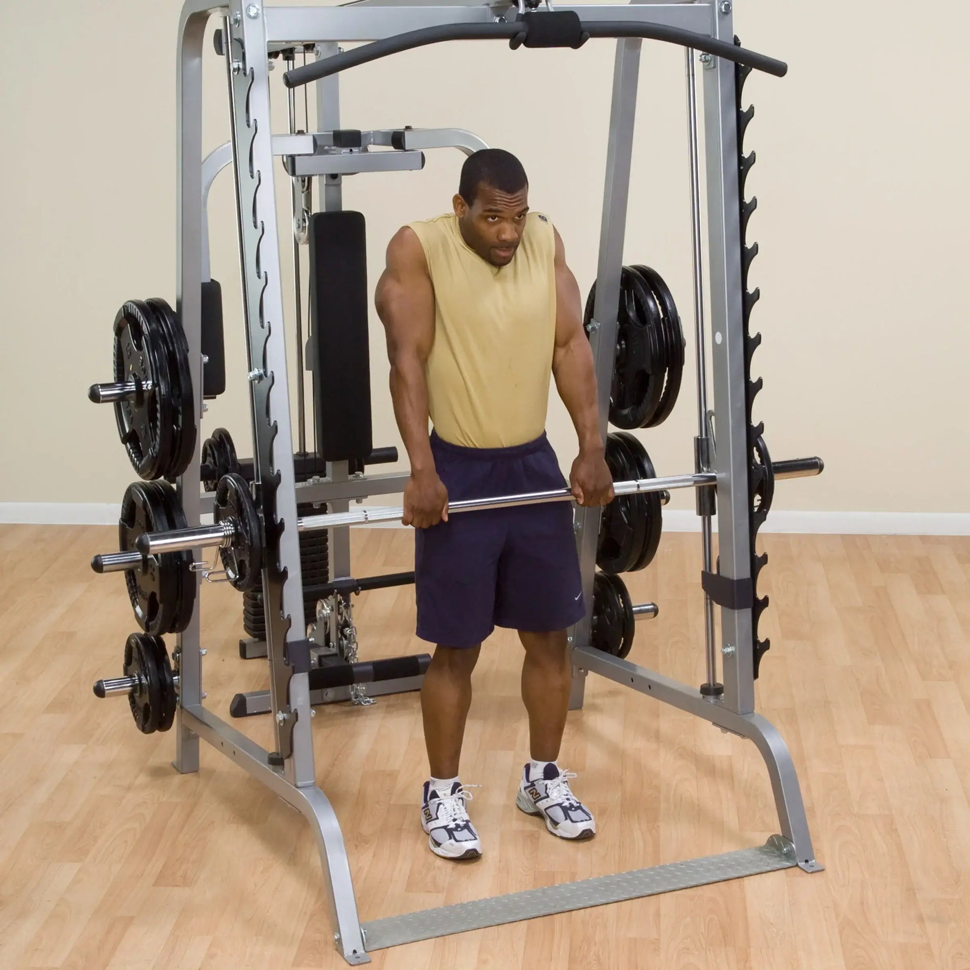 Body Solid GS348QP4 Series 7 Smith Gym, view 33, RecovAthlete