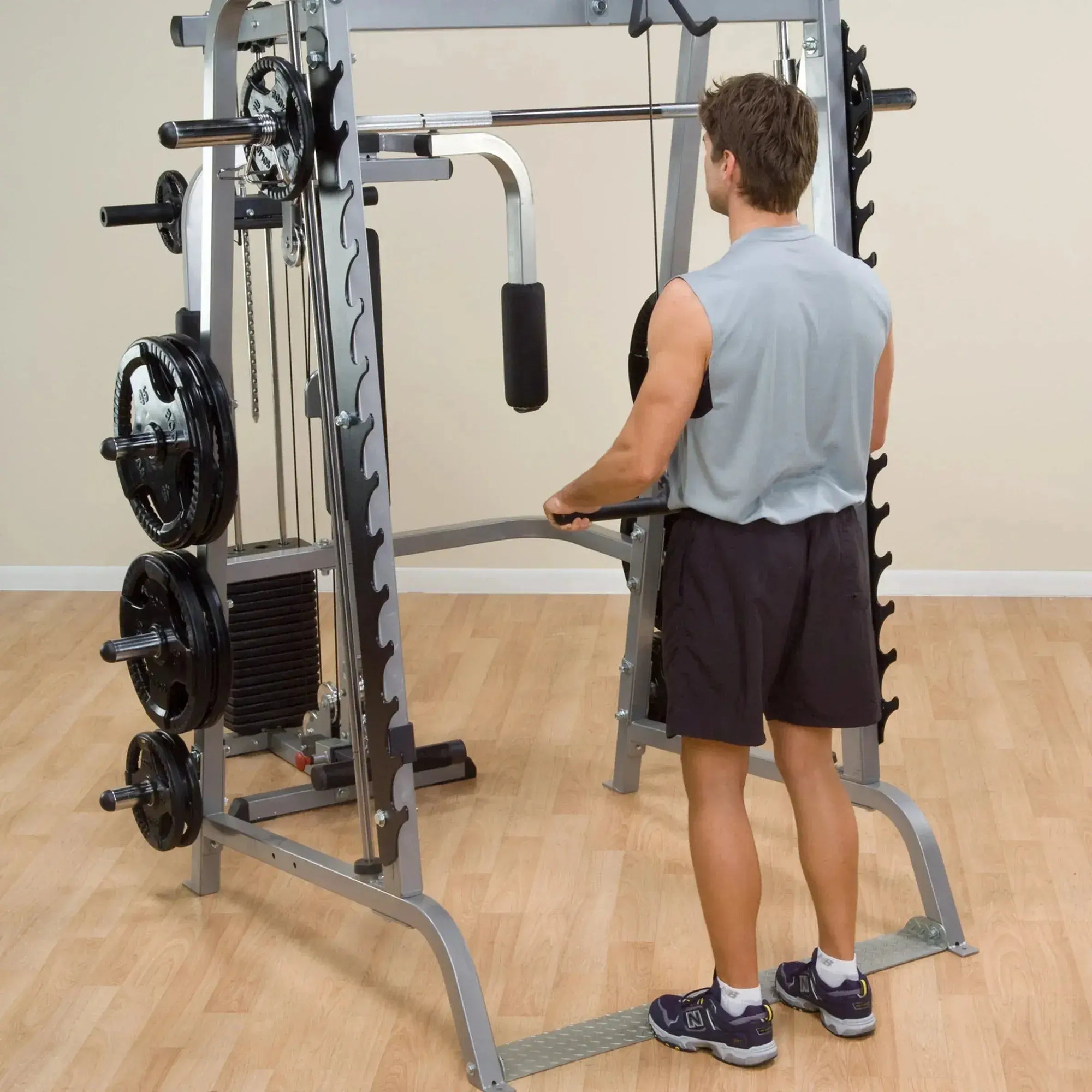 Body Solid GS348QP4 Series 7 Smith Gym, view 48, RecovAthlete