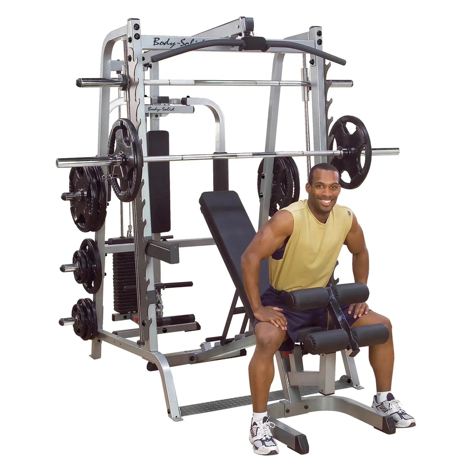 Body Solid GS348QP4 Series 7 Smith Gym, view 38, RecovAthlete