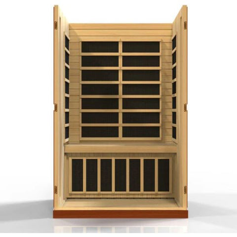 Dynamic Vittoria 2-Person Low EMF FAR Infrared Sauna (Canadian Hemlock)