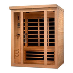 Dynamic Vila 3-Person Ultra Low EMF FAR Infrared Sauna (Canadian Hemlock)