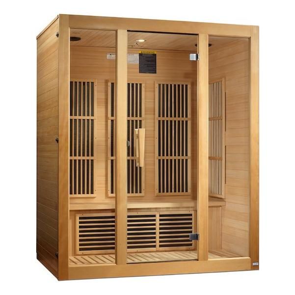 Maxxus Bellevue 3-Person Low EMF FAR Infrared Sauna (Canadian Hemlock)