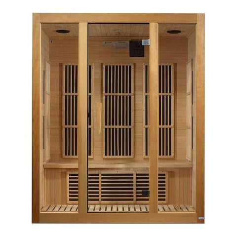 Maxxus Bellevue 3-Person Low EMF FAR Infrared Sauna (Canadian Hemlock)