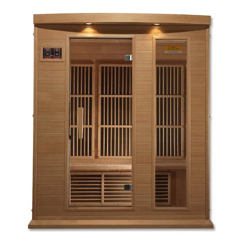 Maxxus 3-Person Low EMF FAR Infrared Sauna (Canadian Hemlock)