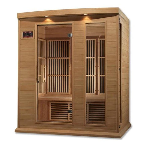 Maxxus 3-Person Low EMF FAR Infrared Sauna (Canadian Hemlock)