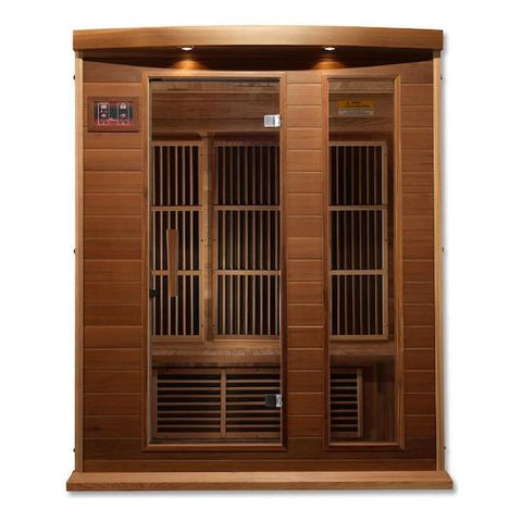 Maxxus 3-Person Low EMF FAR Infrared Sauna (Canadian Red Cedar)