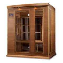 Maxxus 3-Person Low EMF FAR Infrared Sauna (Canadian Red Cedar)