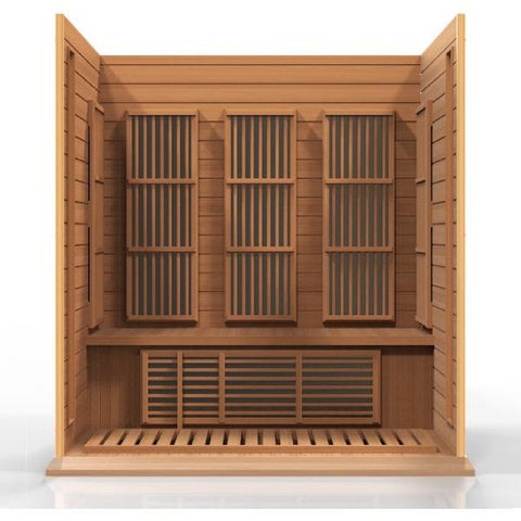 Maxxus 3-Person Low EMF FAR Infrared Sauna (Canadian Red Cedar)