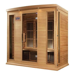 Maxxus 4-Person Low EMF FAR Infrared Sauna (Canadian Red Cedar)