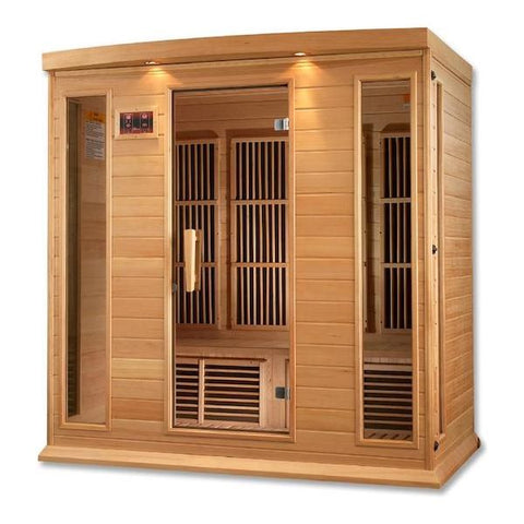 Maxxus 4-Person Low EMF FAR Infrared Sauna (Canadian Hemlock)