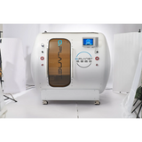 Macy-Pan HE5000 Hyperbaric Oxygen Therapy Chamber for 5 people with large sliding doors and modern design.