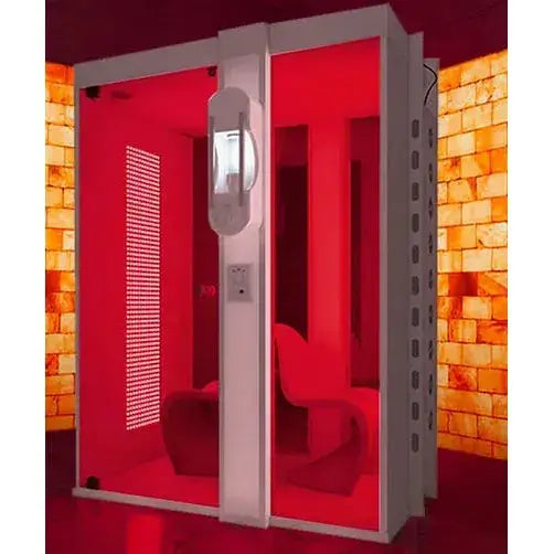 HaloRED Salt Therapy and Red Light Therapy Booth - RecovAthlete