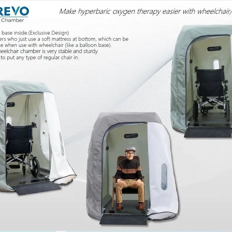 OxyRevo Heal40 Portable Wheelchair Hyperbaric Chamber, view 12, RecovAthlete
