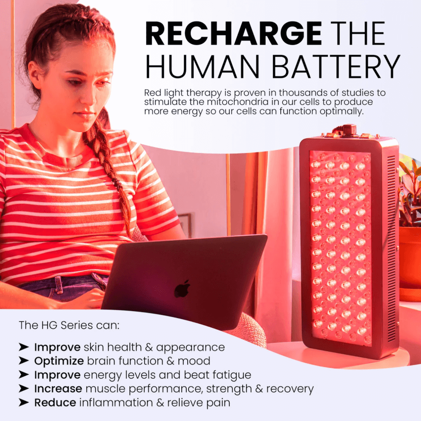 Hooga HG 1500 Red Light Therapy Panel, view 5, RecovAthlete