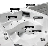 Canadian Spa Company St. Lawrence 20ft 73-Jet 17-Person Swim Spa KS-10029