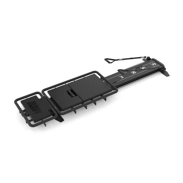 Lagree Fitness Miniformer pro with platform model angled view - RecovAthlete