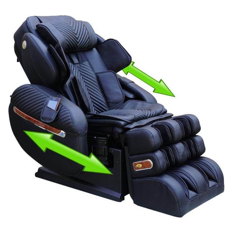 Luraco i9 Max Plus Special Edition Black Color Massage Chair side view