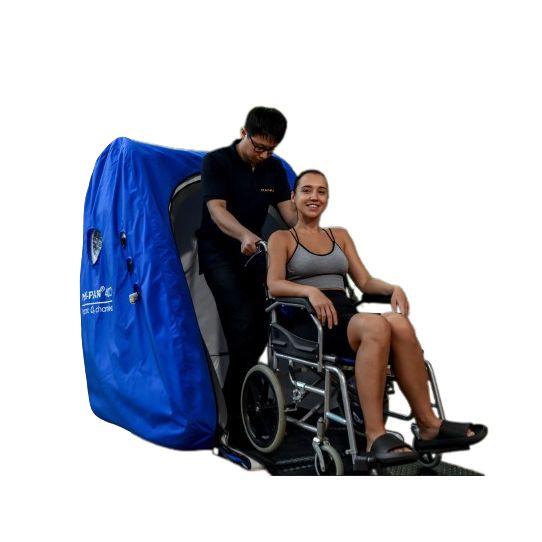 Macy-Pan MC4000 Wheelchair Type Hyperbaric Chamber | 1.3-1.4 ATA | Double Seated, view 9, RecovAthlete