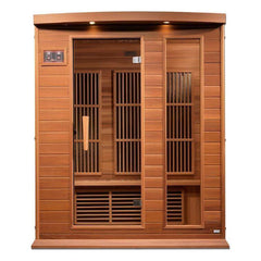 Maxxus "Montilemar Edition" 3-Person Near Zero EMF FAR Infrared Sauna (Canadian Red Cedar)