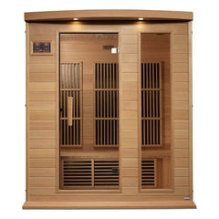 Maxxus 3-Person Near Zero EMF FAR Infrared Sauna (Canadian Hemlock)