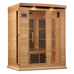 Maxxus 3-Person Near Zero EMF FAR Infrared Sauna (Canadian Hemlock)