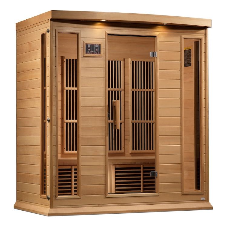 Maxxus 4-Person Near Zero EMF FAR Infrared Sauna (Canadian Hemlock)