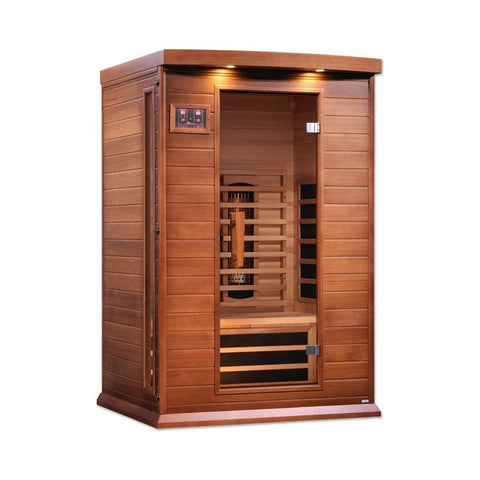 Maxxus 2-Person Full Spectrum Near Zero EMF (Under 2MG) FAR Infrared Sauna (Canadian Red Cedar)