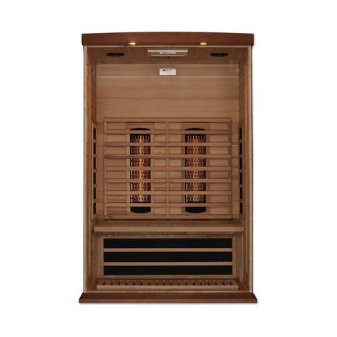 Maxxus 2-Person Full Spectrum Near Zero EMF (Under 2MG) FAR Infrared Sauna (Canadian Red Cedar)