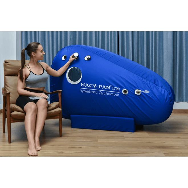Macy-Pan ST1700 1.3 to 1.5 ATA Soft Sitting Hyperbaric Chamber, RecovAthlete