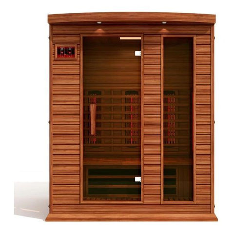 Maxxus 3-Person Full Spectrum Near Zero EMF FAR Infrared Sauna (Canadian Red Cedar)