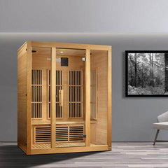 Maxxus Bellevue 3-Person Low EMF FAR Infrared Sauna (Canadian Hemlock)