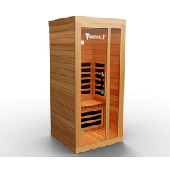 medical 3 infrared sauna
side view