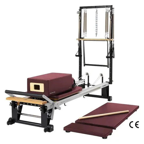 Merrithew V2 Max Plus Reformer Package in red truffle color