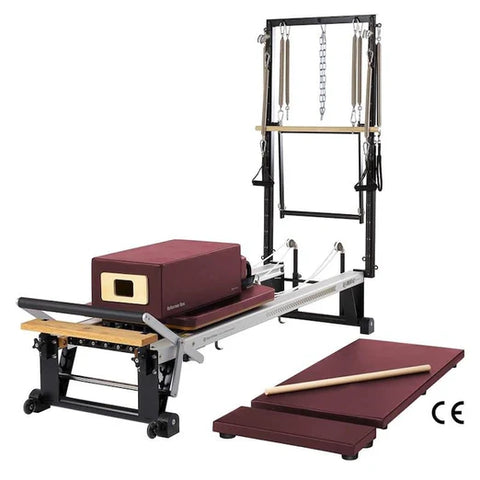 Merrithew V2 Max Plus Reformer Package in red truffle color