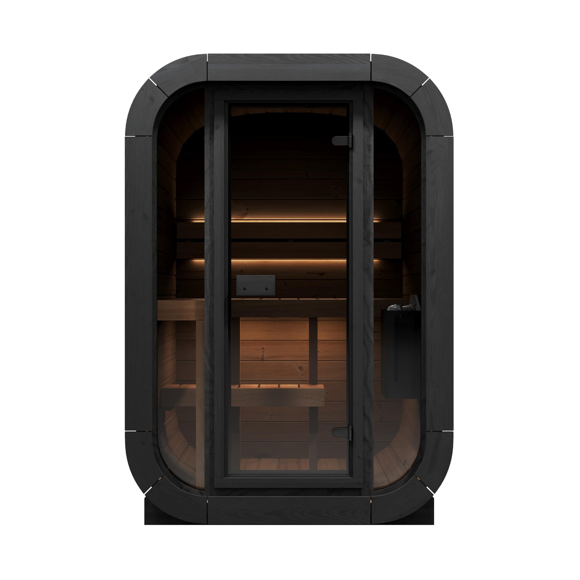 SaunaLife CL3G Cube Sauna – 2-Person Cube-Series Outdoor Home Sauna Kit, view 3, RecovAthlete