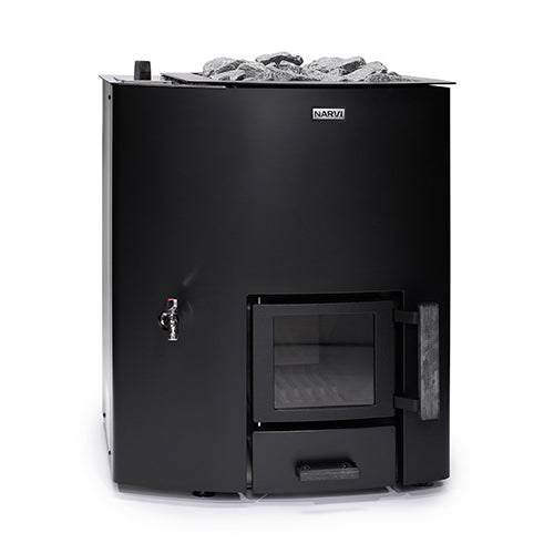 Narvi NC 16 Black Wood-Burning Sauna Stove - Image 3
