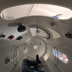 Interior view of OxyRevo Elite 32 1.4 ATA Hyperbaric Chamber.