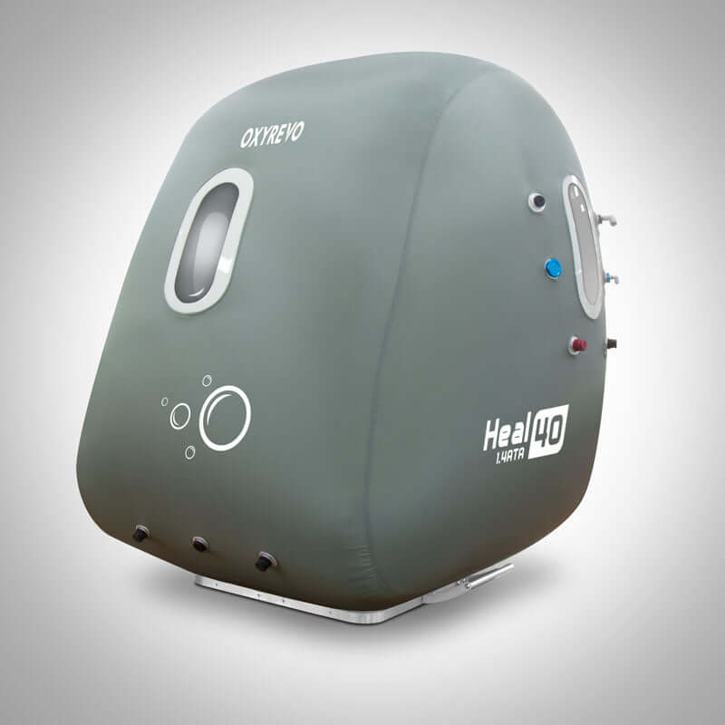 OXYREVO Heal40 1.4 ATA Wheelchair Hyperbaric Chamber side view