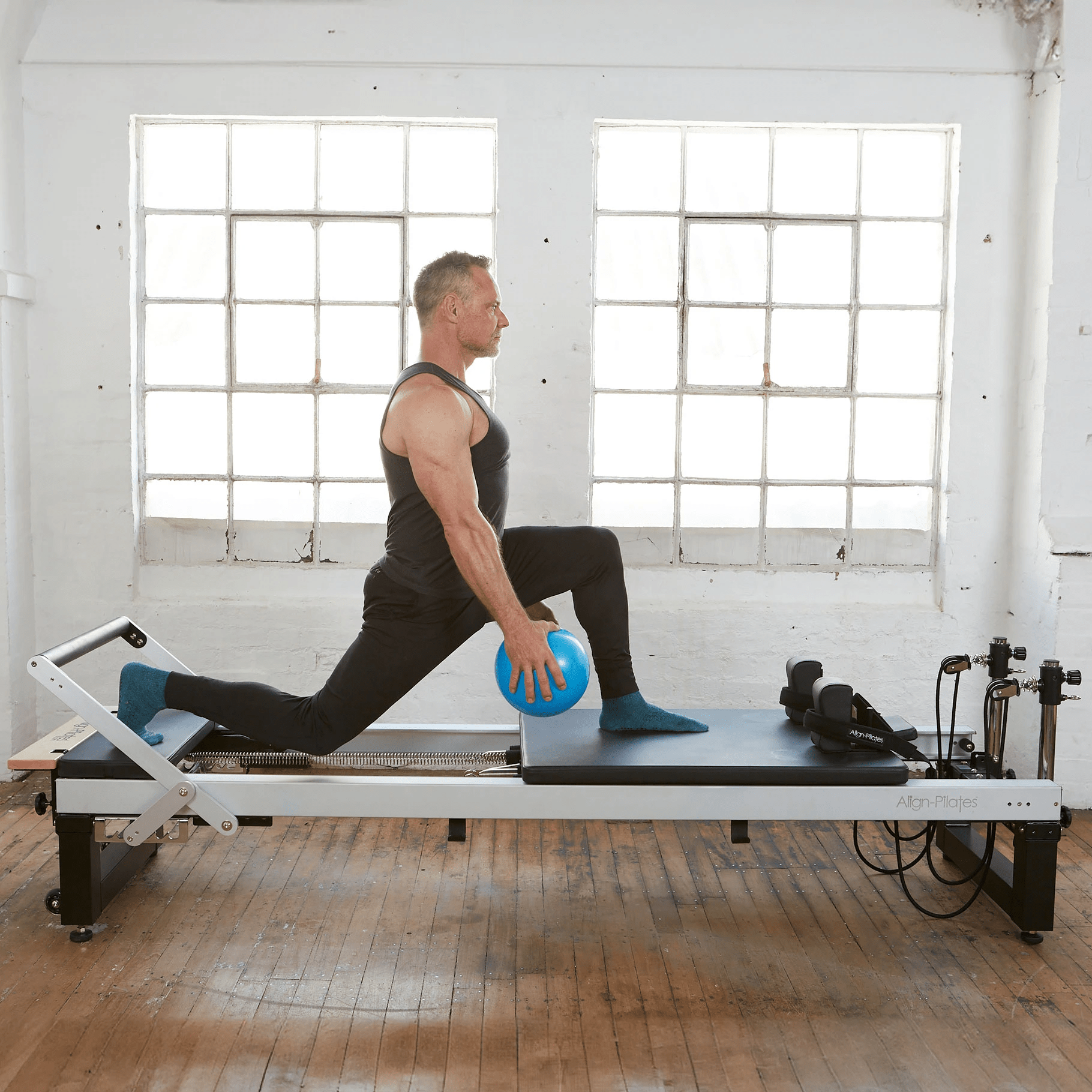 A8-Pro reformer detail view of the carriage and head rest
