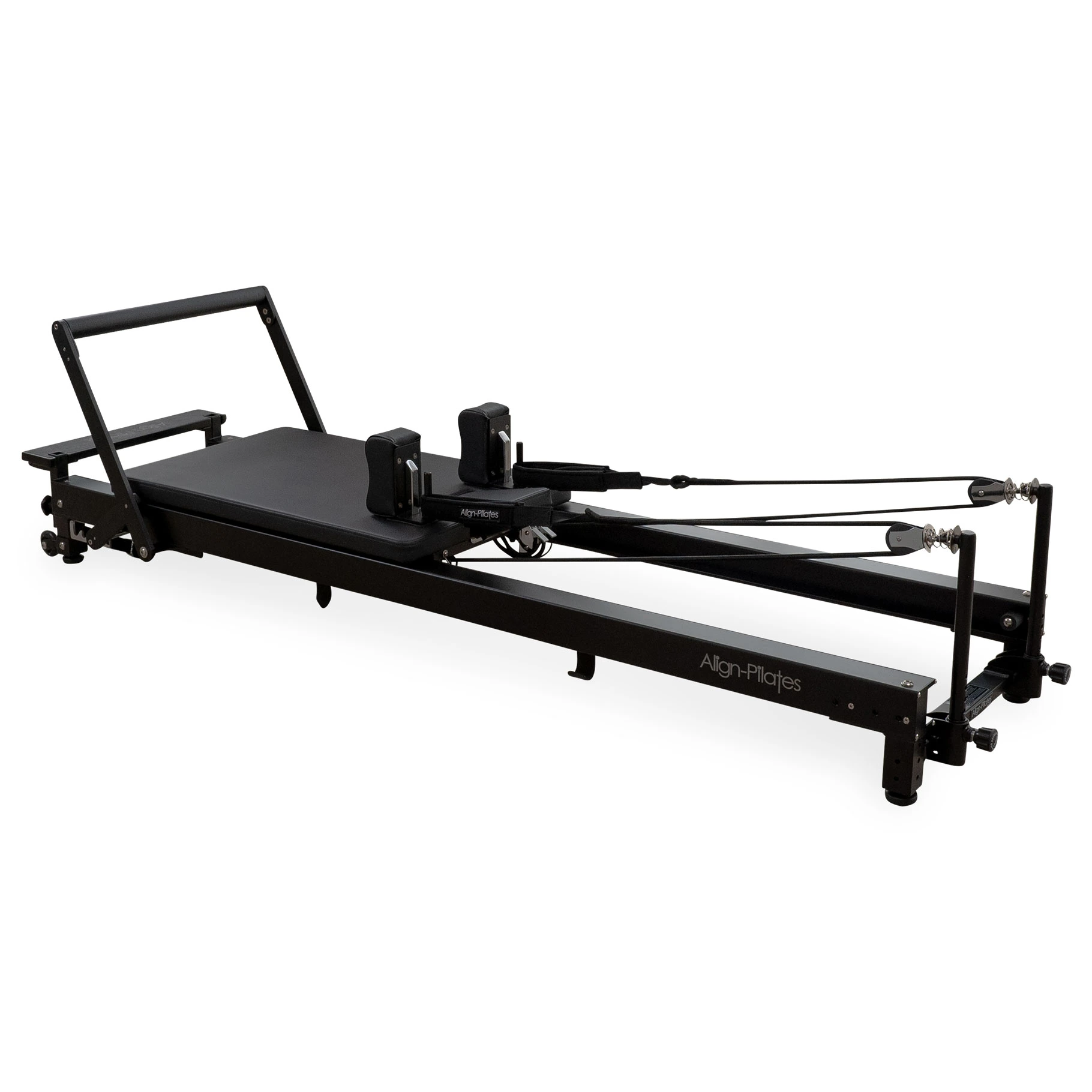 C8-Pro Noir footbar and spring bar detail, black anodised hardware