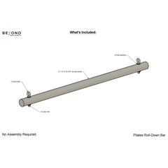 Pilates Roll-Down Bar Accessory for Stall Bars