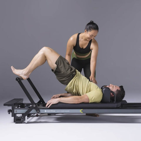 MPX Essential Reformer in Use, Pilates Exercise