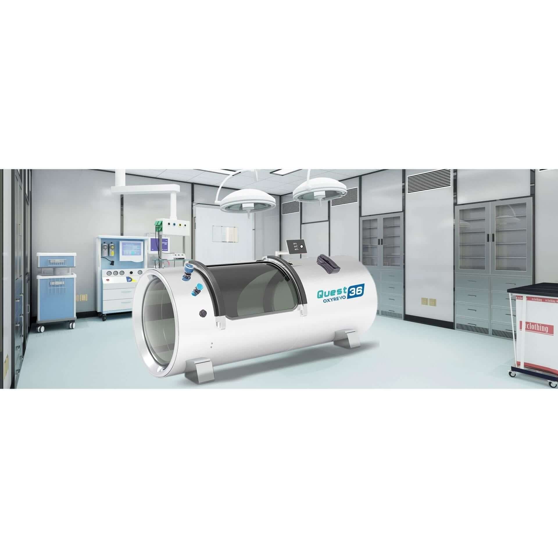 OxyRevo Quest36 1.5 to 2.0 ATA Hard Hyperbaric Chamber, RecovAthlete