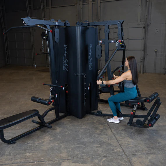 Body Solid Pro Clubline S1000 Four-stack Gym, view 22, RecovAthlete