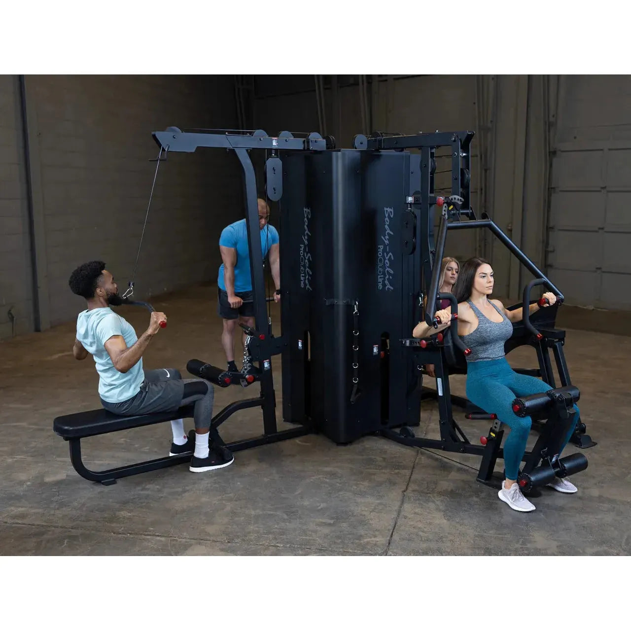 Body Solid Pro Clubline S1000 Four-Stack Gym mutiple workout station